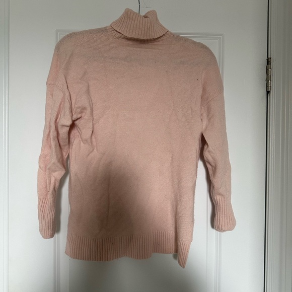 J Crew - Pink Turtleneck Sweater, Size M - Picture 2 of 5